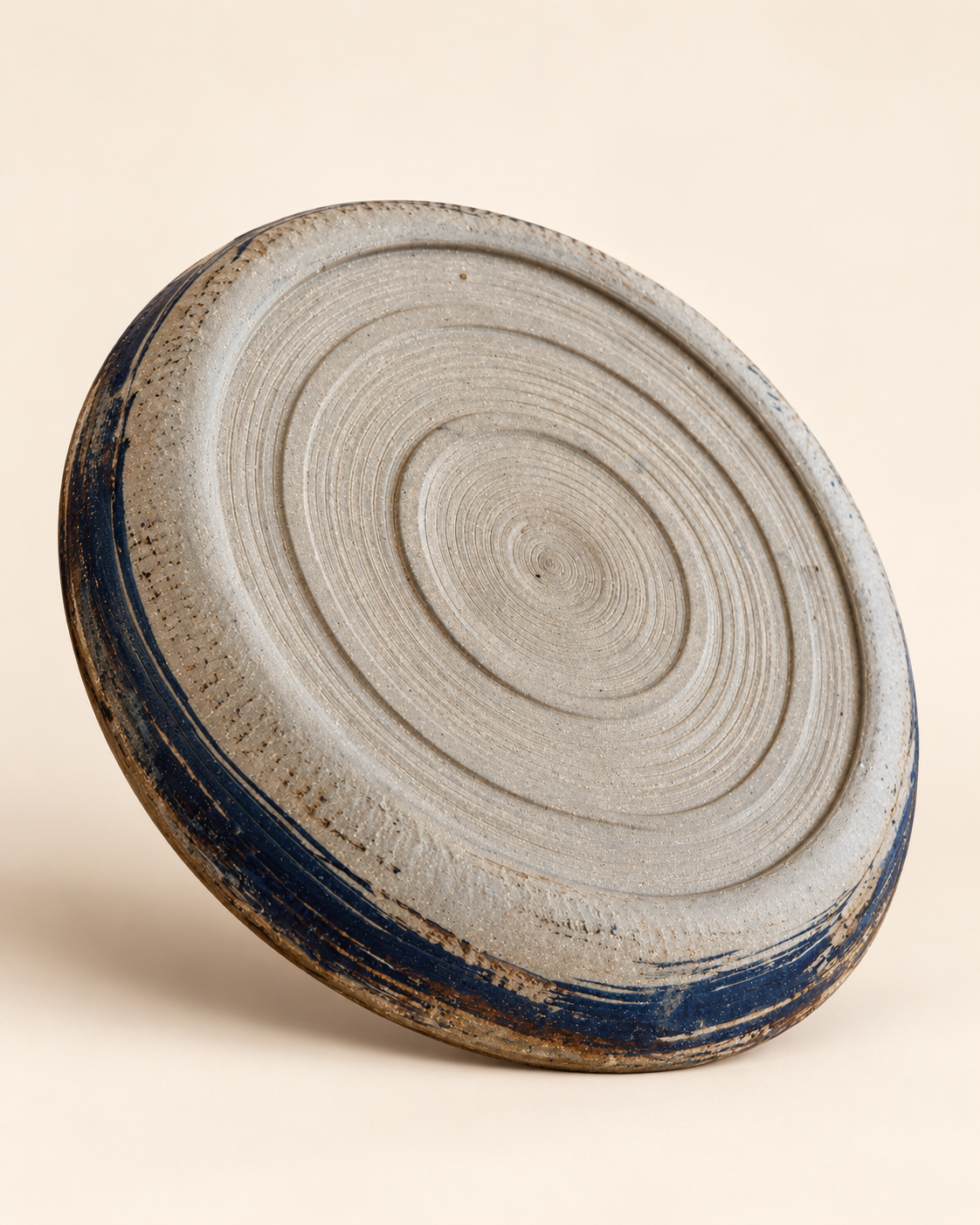 Blue Spiral Serving Tray